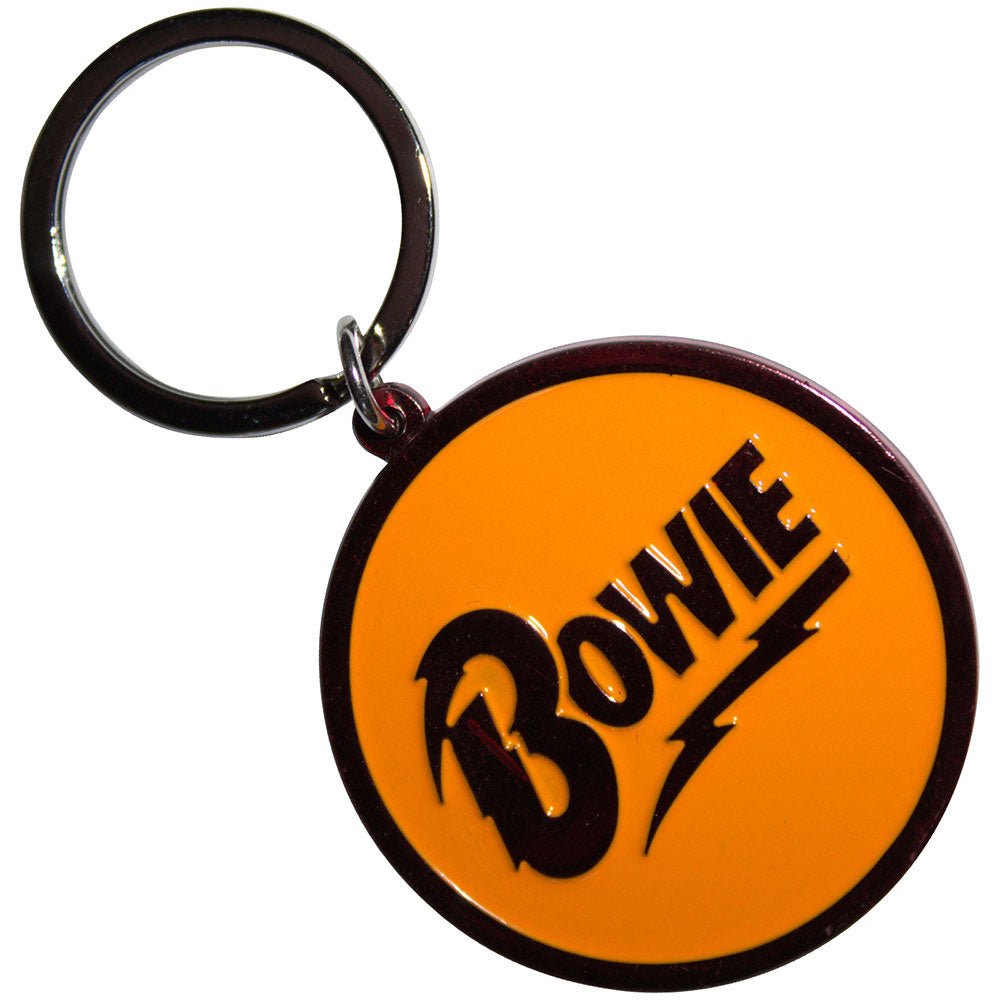 DAVID BOWIE デヴィッドボウイ - Circle Logo / キーホルダー - PGS